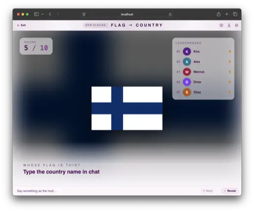 Guess the Flag gameplay