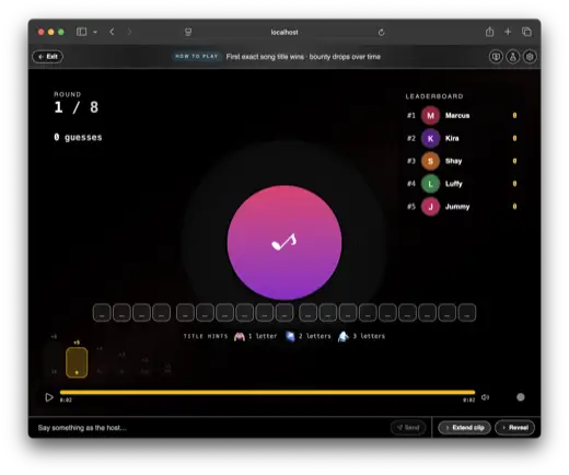 Guess the Song gameplay