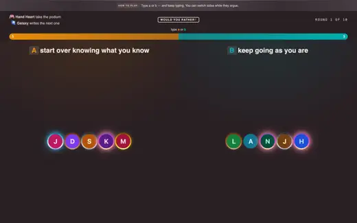 Would You Rather gameplay